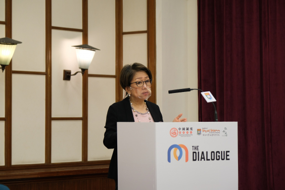 HKEX Chairman Mrs. Laura M Cha delivers the keynote speech